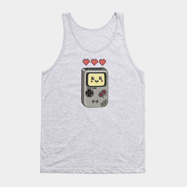 Kawaii Games Console Hearts Tank Top by TejaJamilla